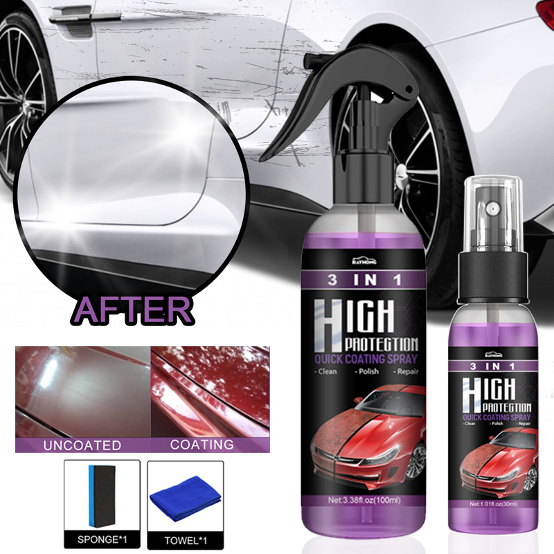 Nano Liquid Coating - น้ำยาเคลือบเซรามิกนาโน 3-in-1 สำหรับรถยนต์ ขนาด 100 มล.